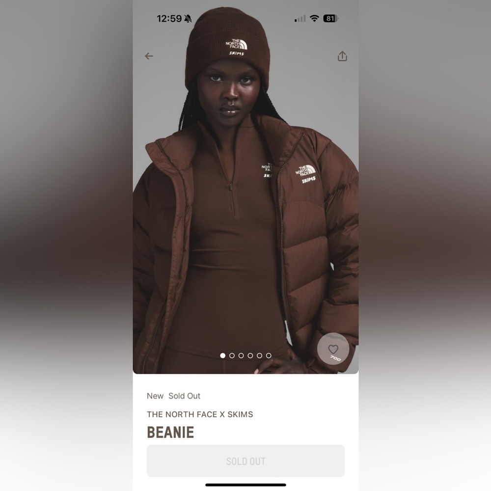 SOLD OUT SKIMS X NORTHFACE SKI Collection Beanie